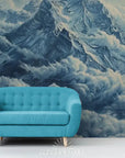 Papier Peint Illustration - Montagne Et Nuages