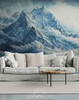 Papier Peint Illustration - Montagne Et Nuages
