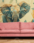 Papier Peint Paysage - Eléphant