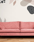 Papier Peint abstrait - Feuillage clair