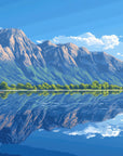 Papier Peint Paysage - Reflets montagnards