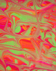 Papier peint rétro - Tourbillon psychédélique multicolore