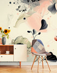 Papier Peint Abstrait - Floral Artistique