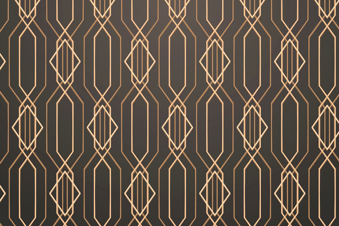 Papier Peint Rétro - Lignes Art Déco