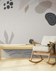 Papier Peint abstrait - Feuillage clair
