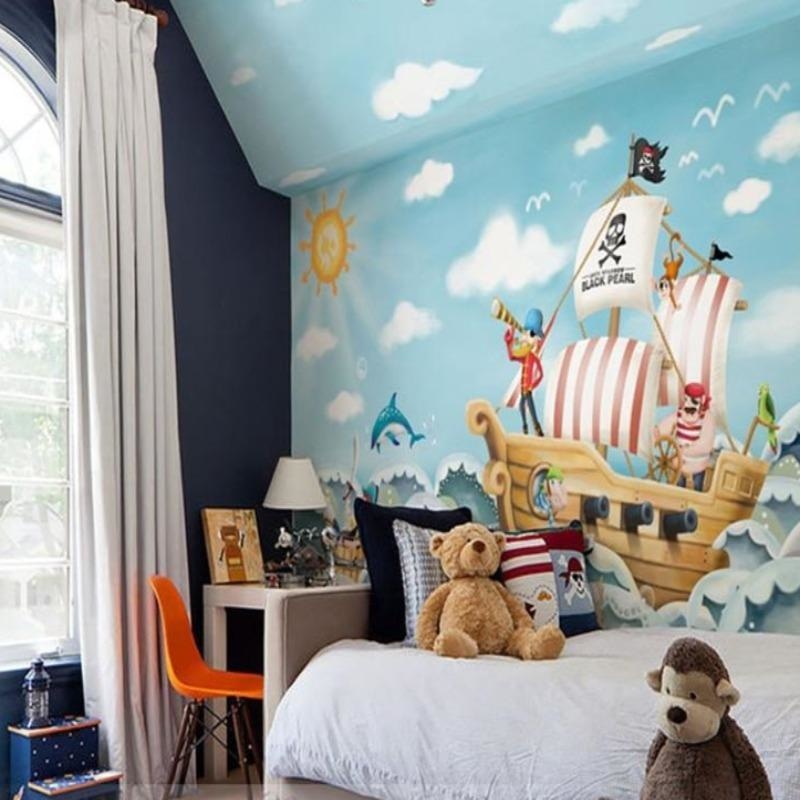 Papier Peint Pirate Panoramique : L'aventure XXL dans la Chambre