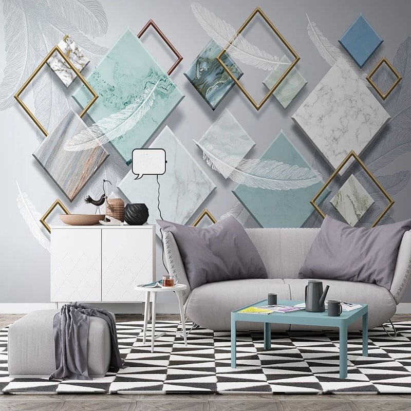 Papier Peint Géométrique & Bleu : Le Guide Complet du Design Mural