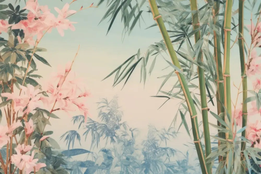 Papier Peint Bambou Clair