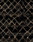 Art Deco Wallpaper - Golden Geometric Patterns