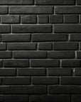 Stone Wallpaper - Charcoal Black Brick Wall