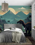 Animals Wallpaper - Dinosaurs in the Green Valley Panoramic