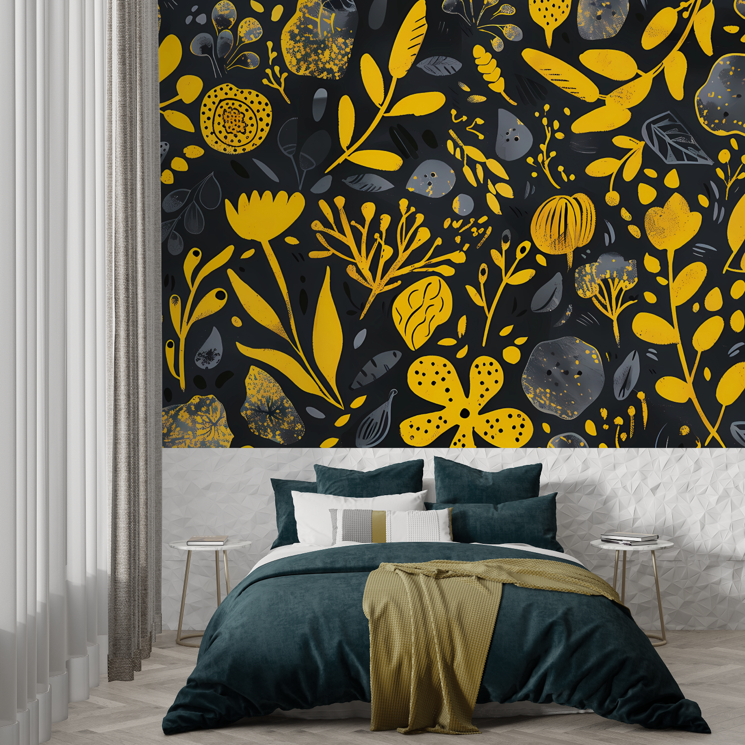Yellow and Black Wallpaper