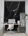 Stone Wallpaper - Sparkling Black Marble