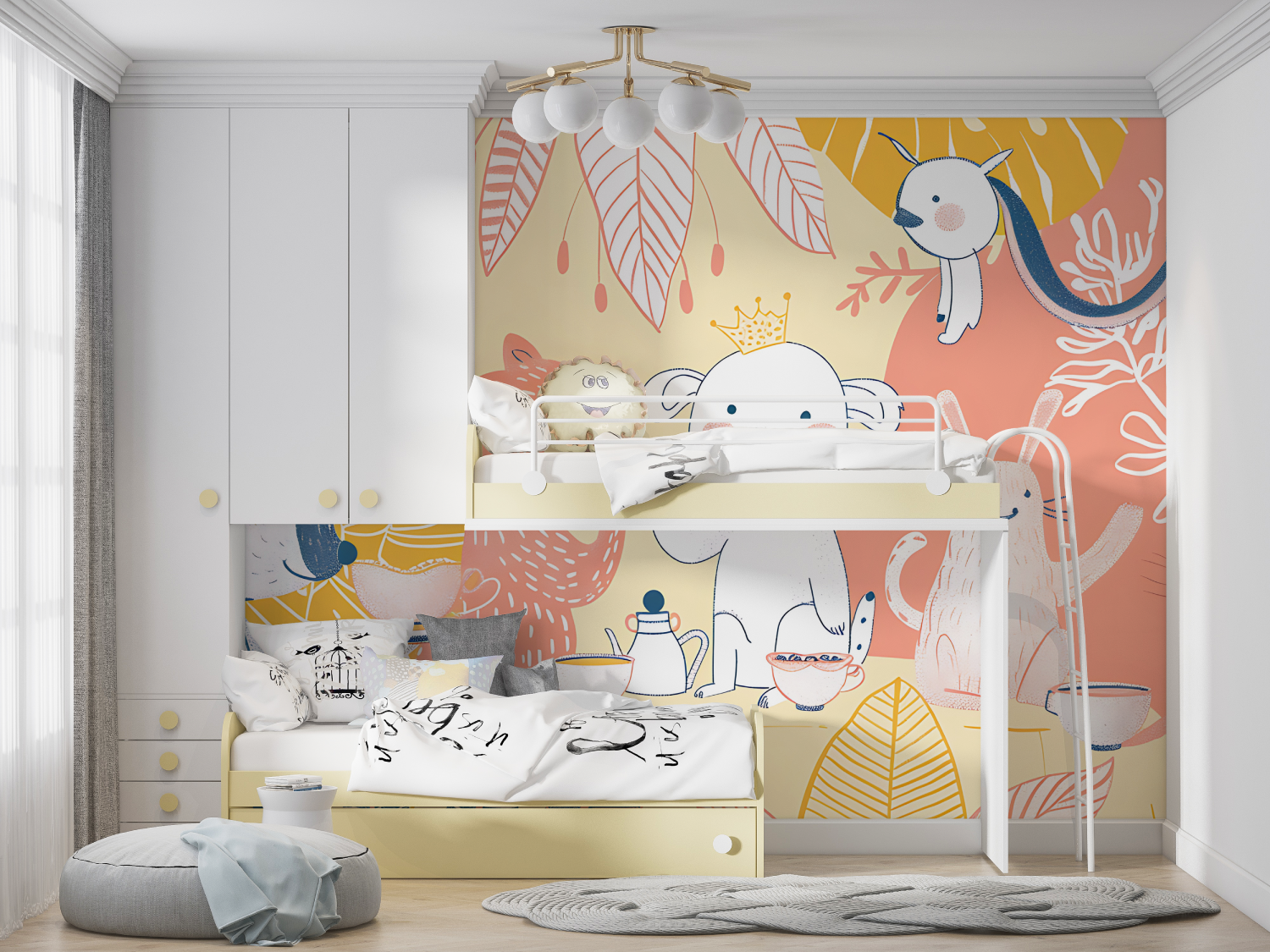 Children's Wallpaper - Animal Snack