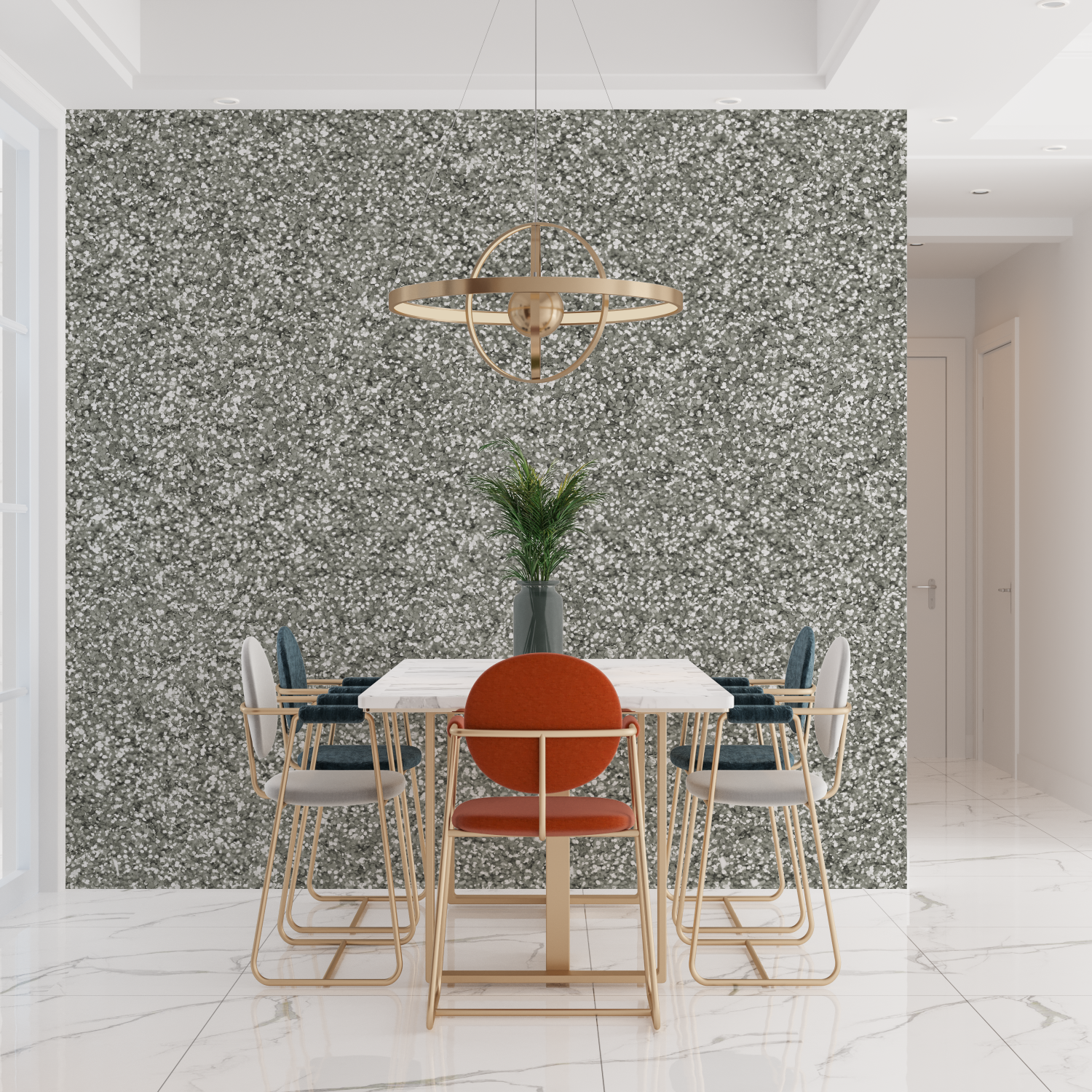 Glittery Grey Wallpaper