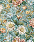 Papier peint fleuri - art déco classique