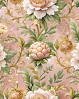 Papier peint fleuri - pivoines roses romantiques