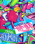 Papier peint graffiti – Fresque street art colorée