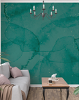 Abstract Wallpaper - Watercolor Texture and Golden Dots