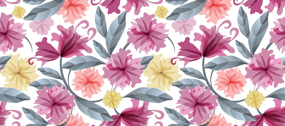Papier peint fleuri - aquarelle pivoines fuchsia