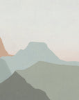Papier Peint Montagne - Collines Pastel