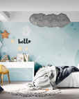 Kids Wallpaper - Intergalactic Space and Blue Planets