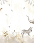 Kids Wallpaper - Parade of Stylized Animals and Trees