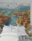 Landscape Wallpaper - Italian Lakeside Village Panorama