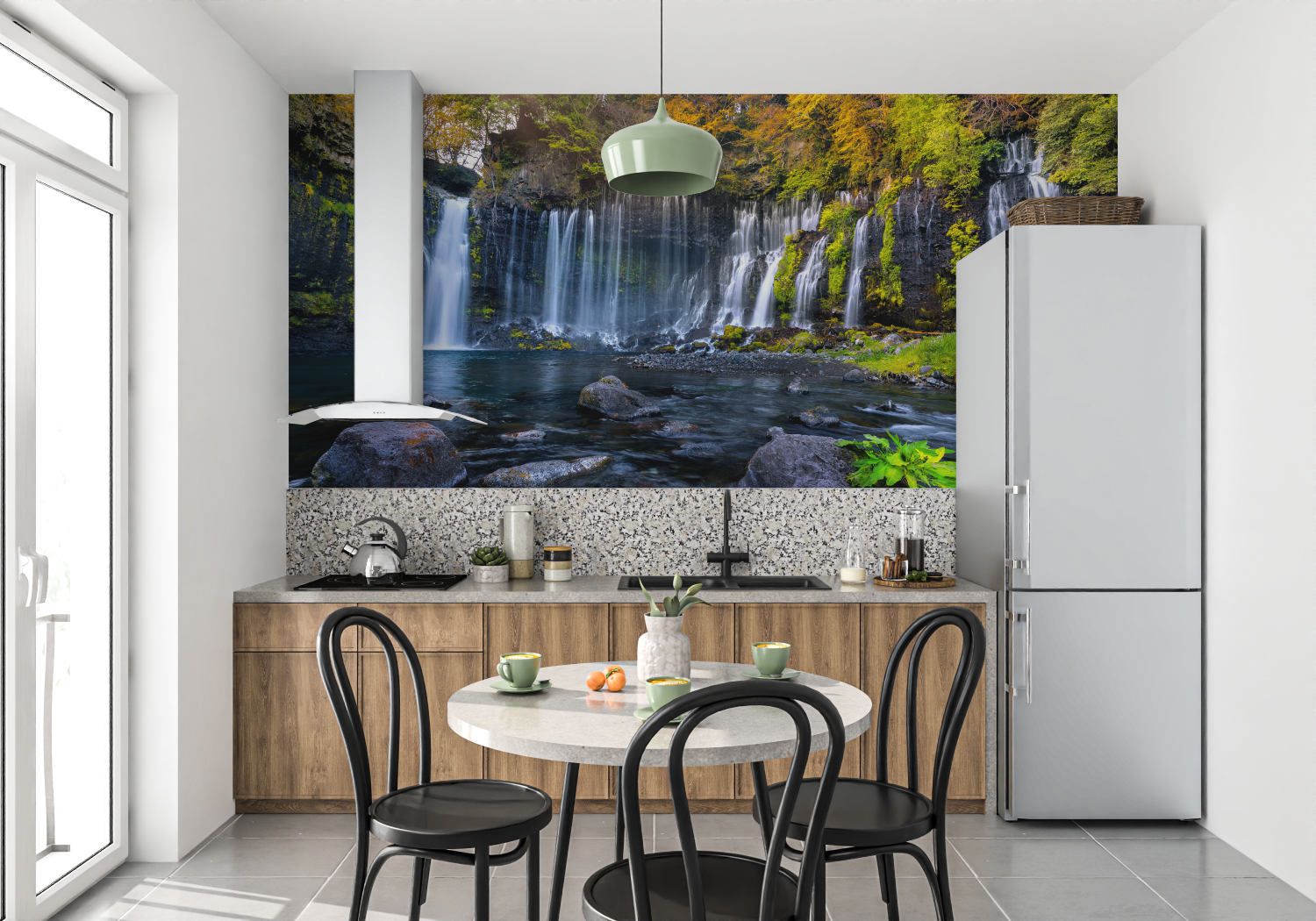 Landscape Wallpaper - Autumn Waterfall