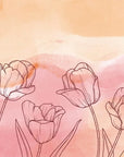 Papier Peint Floral - Tulipes Douces et Pastel