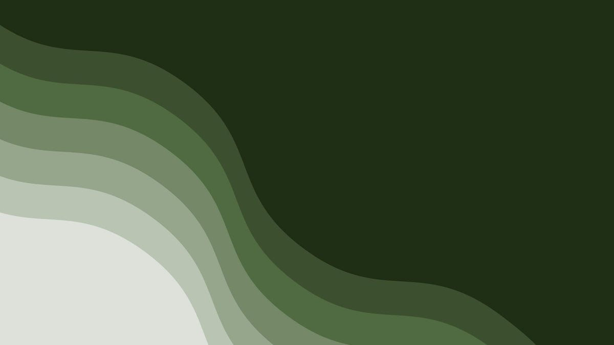 Papier peint abstrait - Ondulations vertes