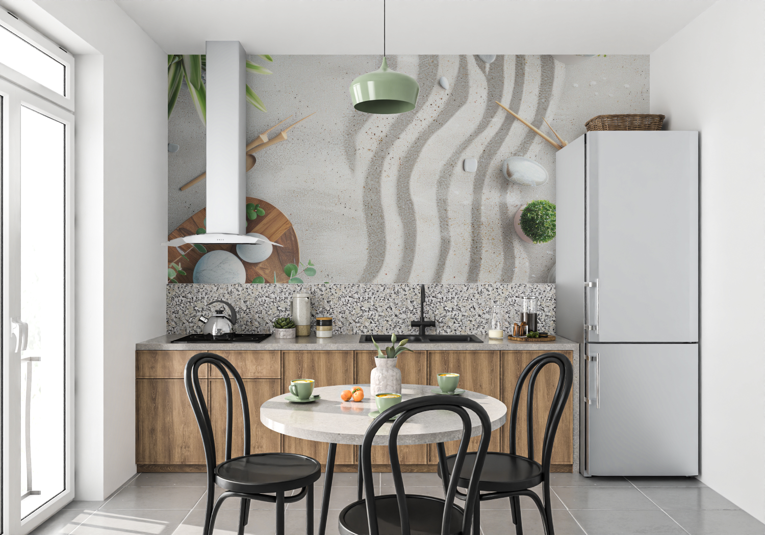 Zen Bathroom Wallpaper