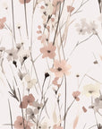 Papier peint fleuri - brins sauvages minimalistes