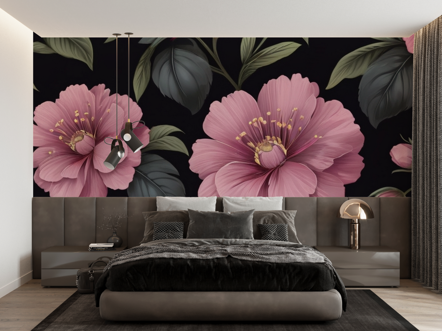 Pink and Black Wallpaper