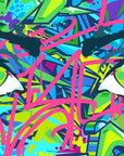 Papier peint graffiti - regard coloré style pop art