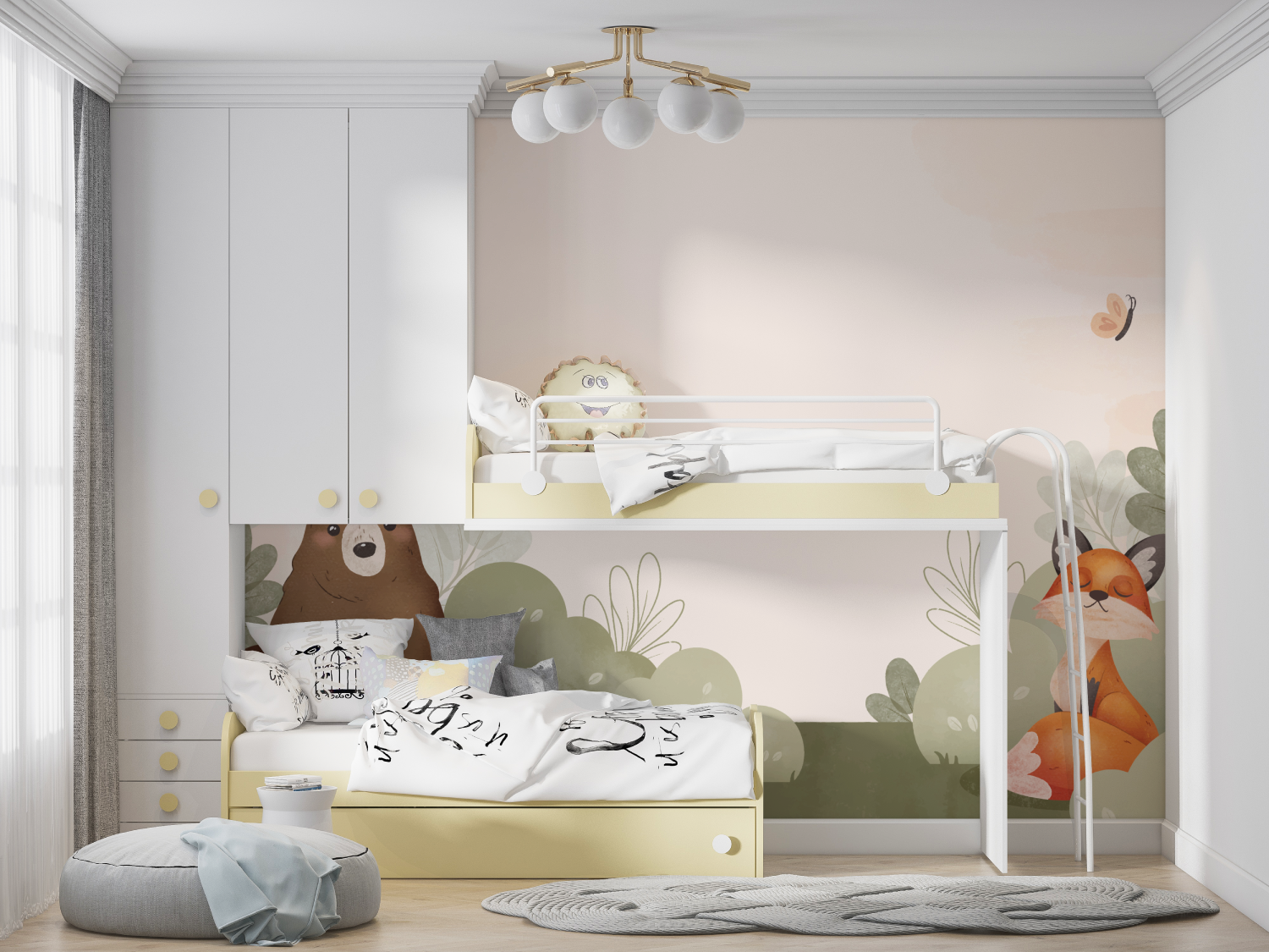 Mixed Children's Bedroom Wallpaper