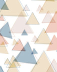 Papier peint géométrique - mosaïque de triangles pastel graphiques