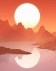 Mountain Wallpaper - Glowing Sun