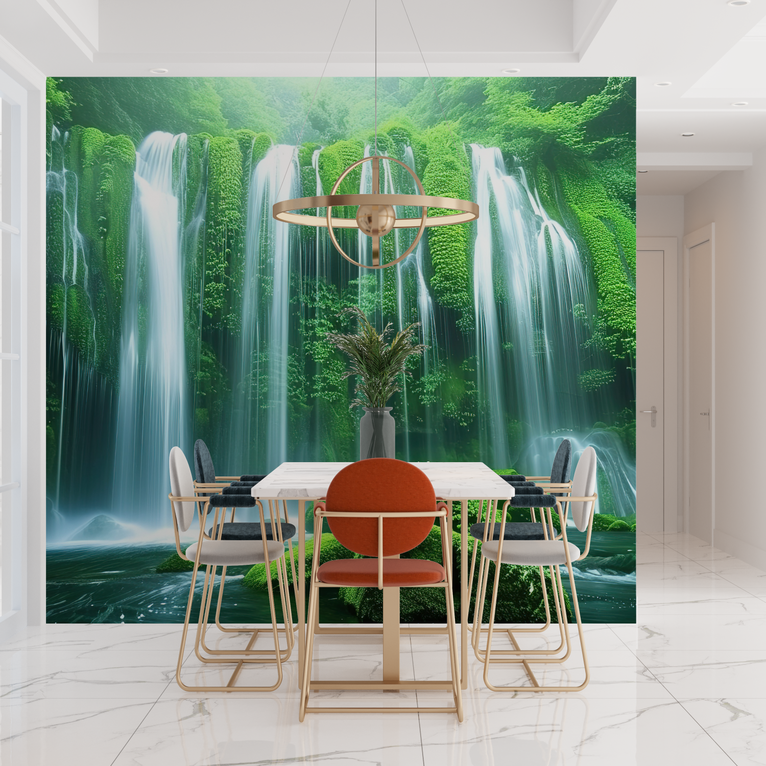 Forest Wallpaper - Plant Waterfall