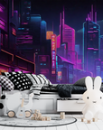 Gaming Wallpaper - Cyberpunk City and Neon Lights