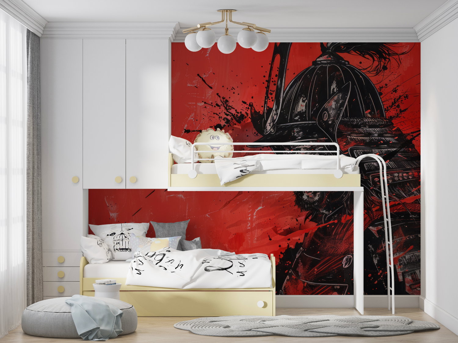Japanese Samurai Design Wallpaper