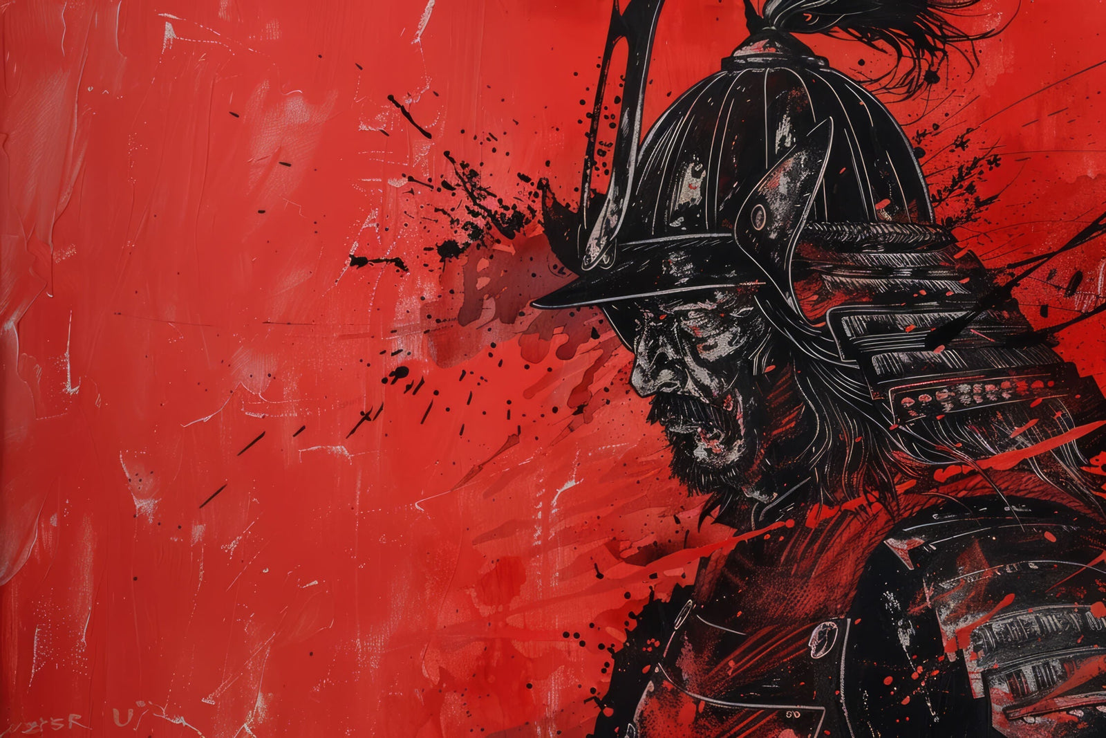 Japanese Samurai Design Wallpaper