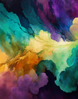 Papier Peint Abstrait - Aquarelle Colorée
