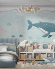 Papier Peint Enfant - Monde Sous-Marin Pastel