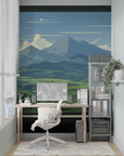 Landscape Wallpaper - Open Window to Green Mountains