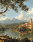 Landscape Wallpaper - Winding River in a Sunny Valley