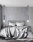 Art Deco Wallpaper - Light Grey Concrete Effect