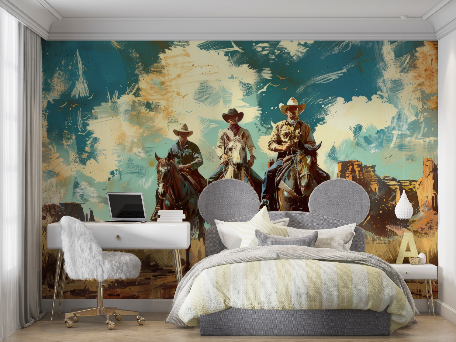 Retro Wallpaper - Wild West Cowboys