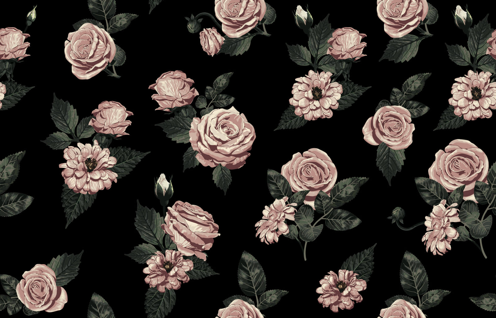 Floral Wallpaper - Romantic Vintage Roses