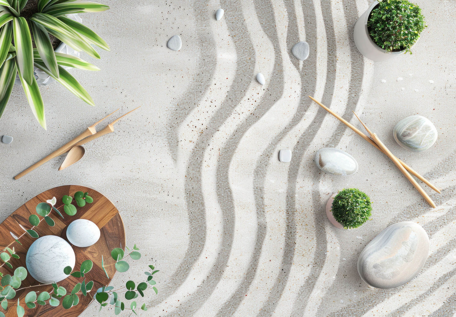Zen Bathroom Wallpaper